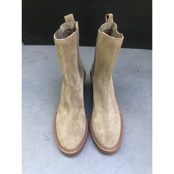 LOUISE ET CIE woman's Varsan Platform Chelsea Boot In Sandstorm Suede size 8.5 - Picture 7 of 7